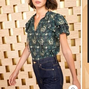 Ulla Johnson Lilli Top in Pacific 4